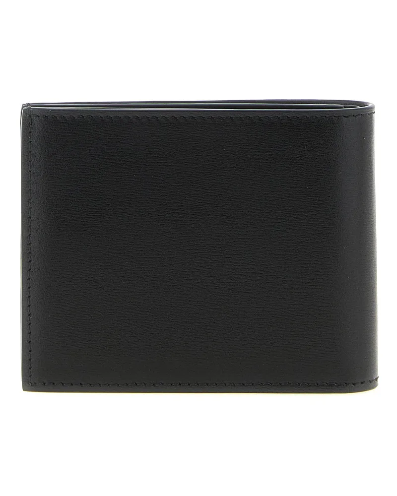 Fendi Calf Leather Logo Wallet — Black Black