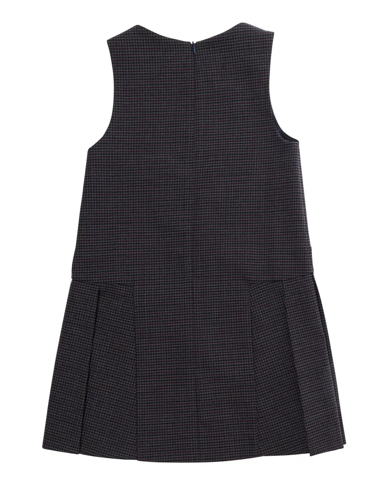 Emporio Armani Girls' Long-Sleeved Dress Blue Technical Fabric Navy