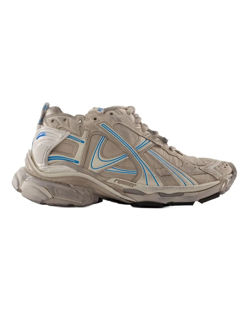Balenciaga Unisex Chunky Technical Runner Sneaker Beige Synthetic Beige