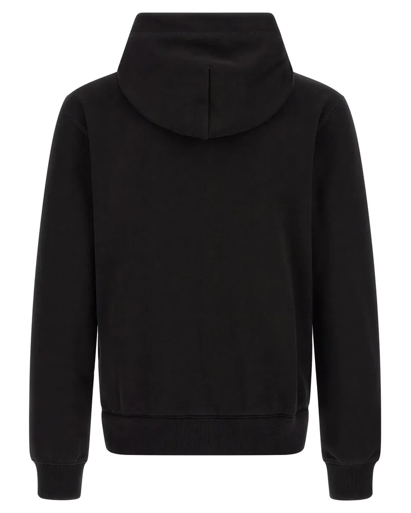 Dolce & Gabbana Logo Plaque Hoodie — Black Black