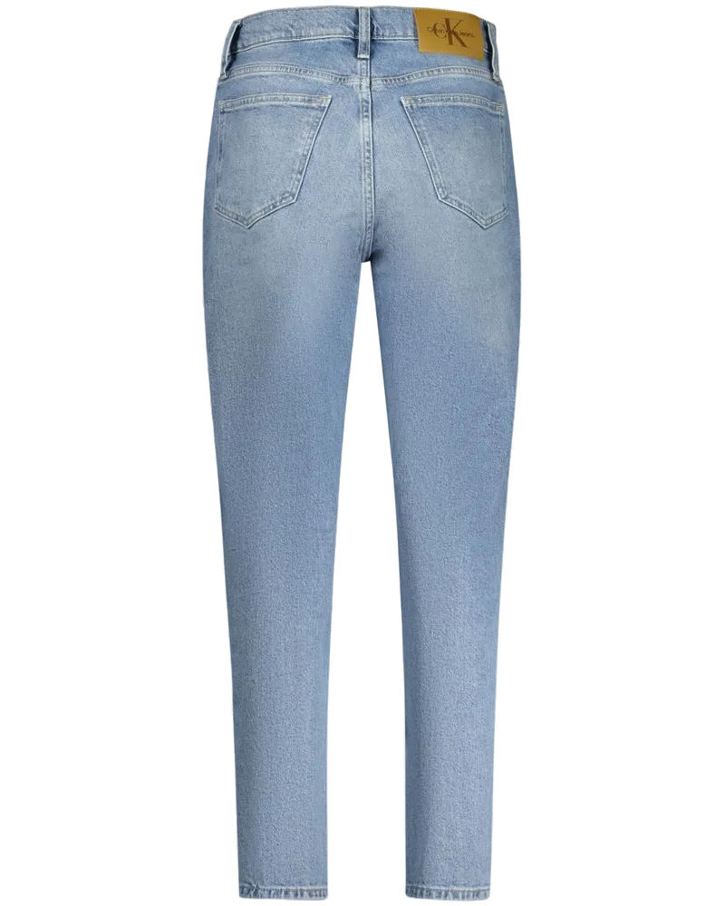 Calvin Klein Cotton Mom Jeans — Blue Blue