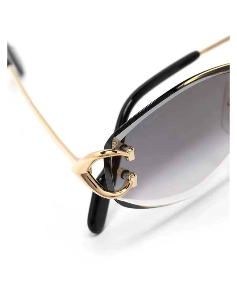 Cartier CT0467S Sunglasses — Gold Gold