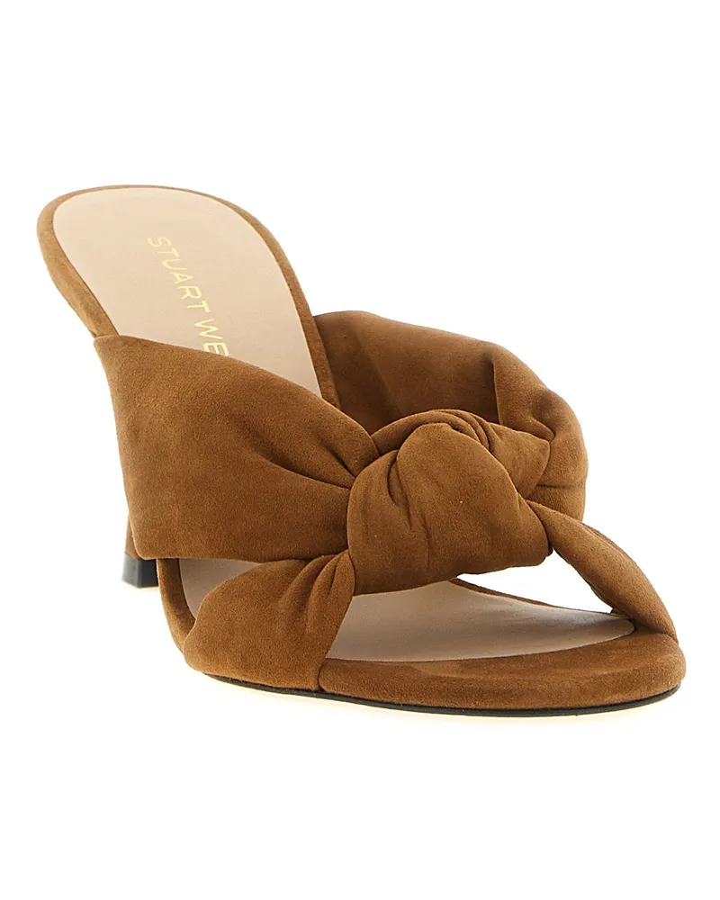 Stuart Weitzman Soplaya Slide — Brown Brown
