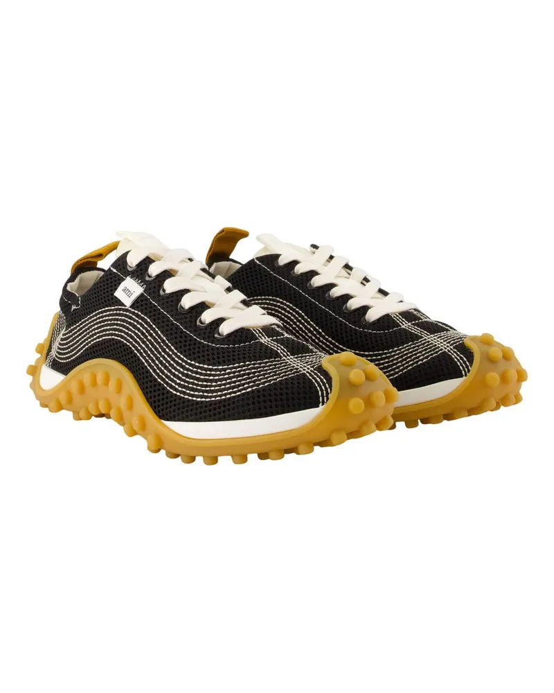AMI Paris Mirage Sneaker — Black Black