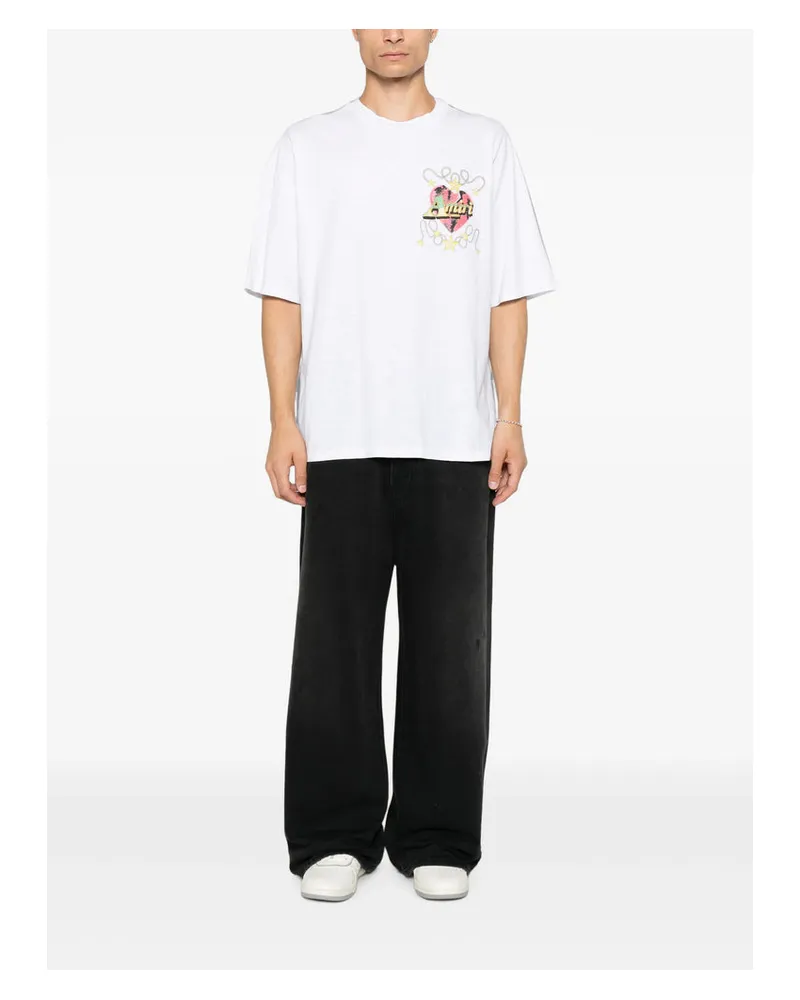 Amiri Graphic Print T-Shirt — White White