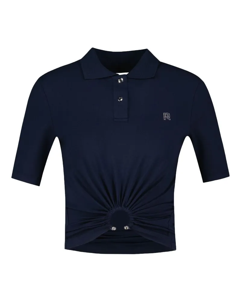 Paco Rabanne Women's T-Shirt -  Cotton Blue Concept-Store Ready-To-Wear Navy