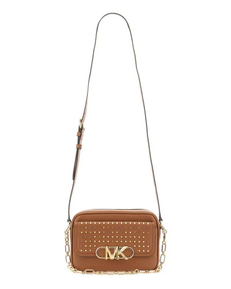 Michael Kors Women's Parker Medium Shoulder Bag Brown Cow Leather Brown