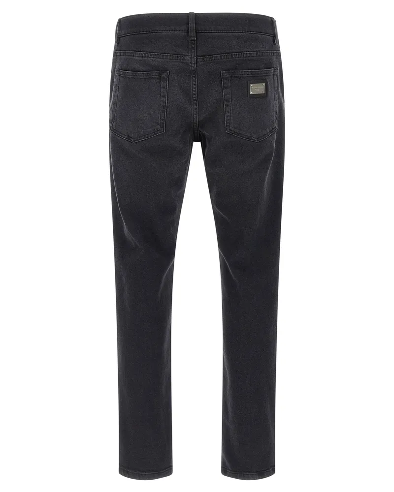 Dolce & Gabbana Stretch Denim Jeans — Black Black