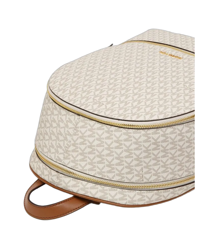 Michael Kors Women's Backpack Vanilla Polyvinyl Chloride Beige