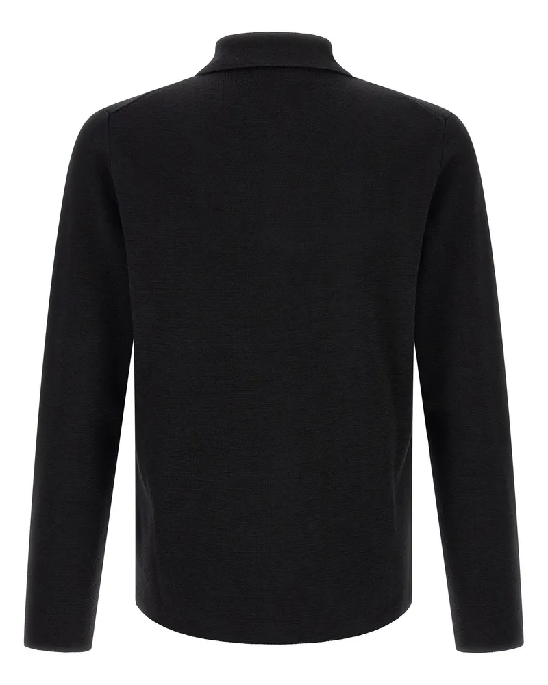 Zanone Cardigan — Black Black