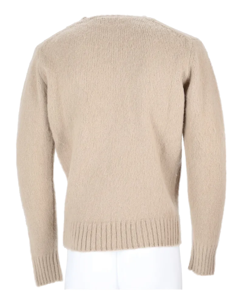 ASPESI Ribbed Wool Sweater — Beige Beige