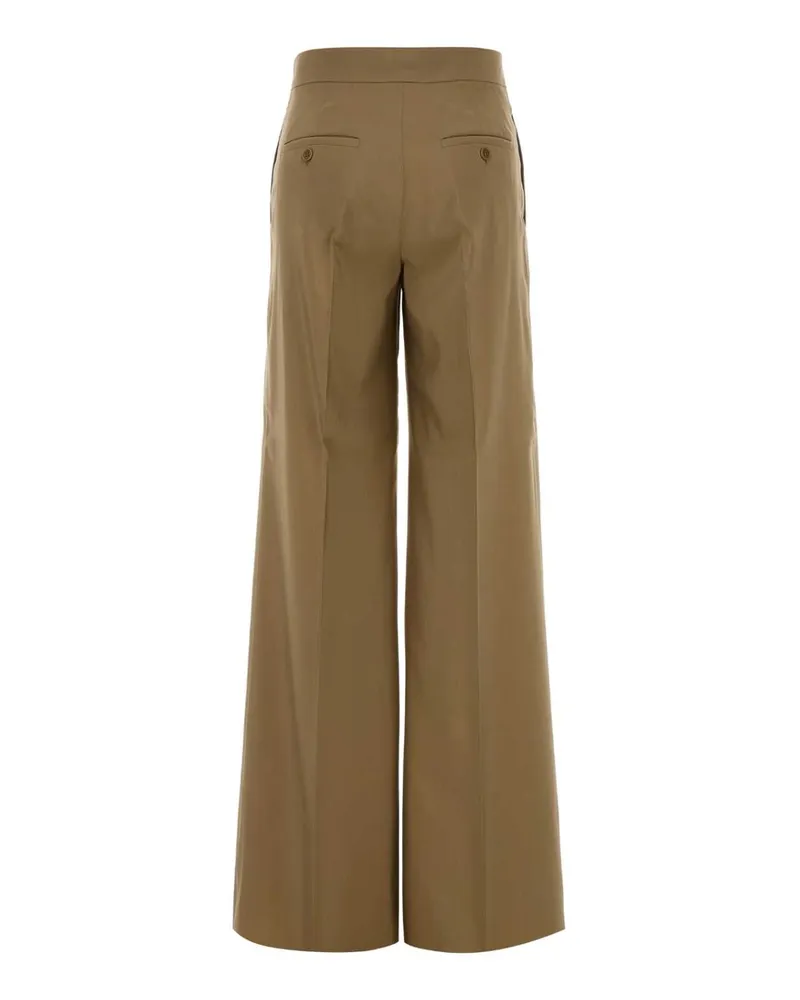 Max Mara Women's Camel Wool Blend Wide-Leg Bronte Pant Sabbia Exterior: Virgin Silk Pantaloni Beige