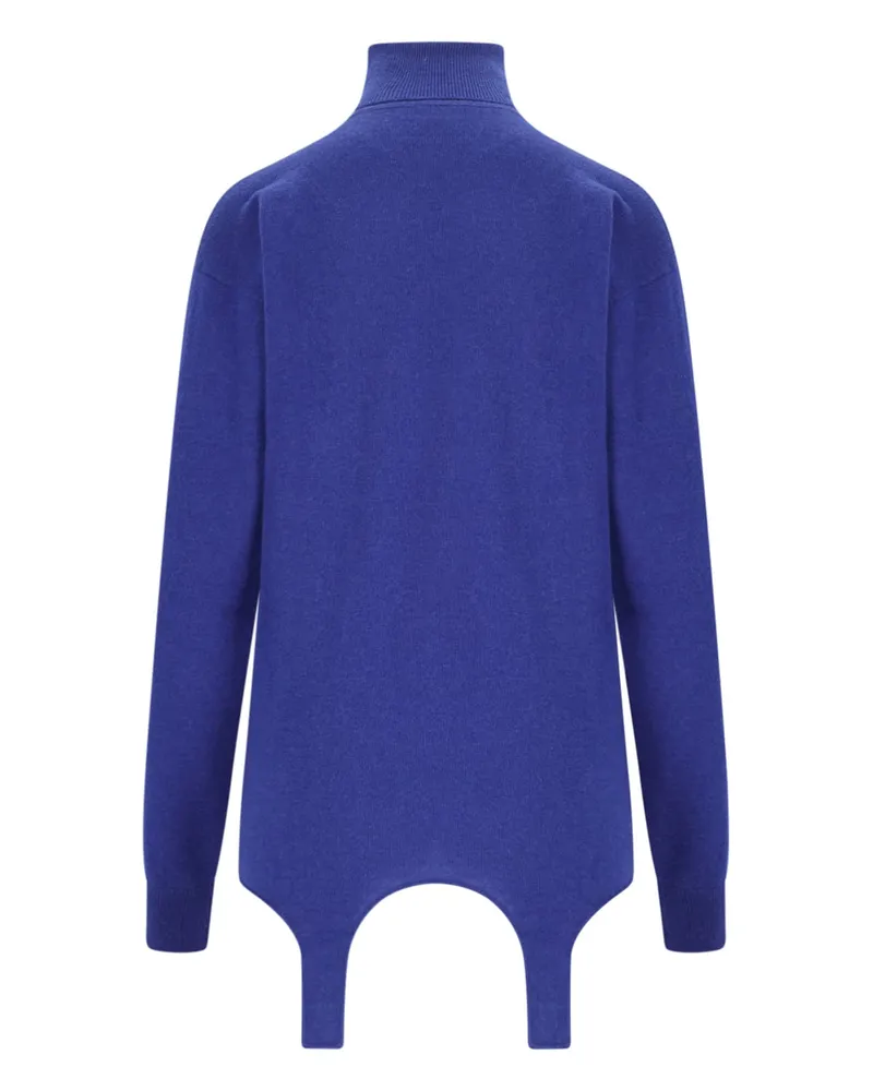 Saint Laurent Women Sweaters Blue Fabric 1: Cashmere Blue