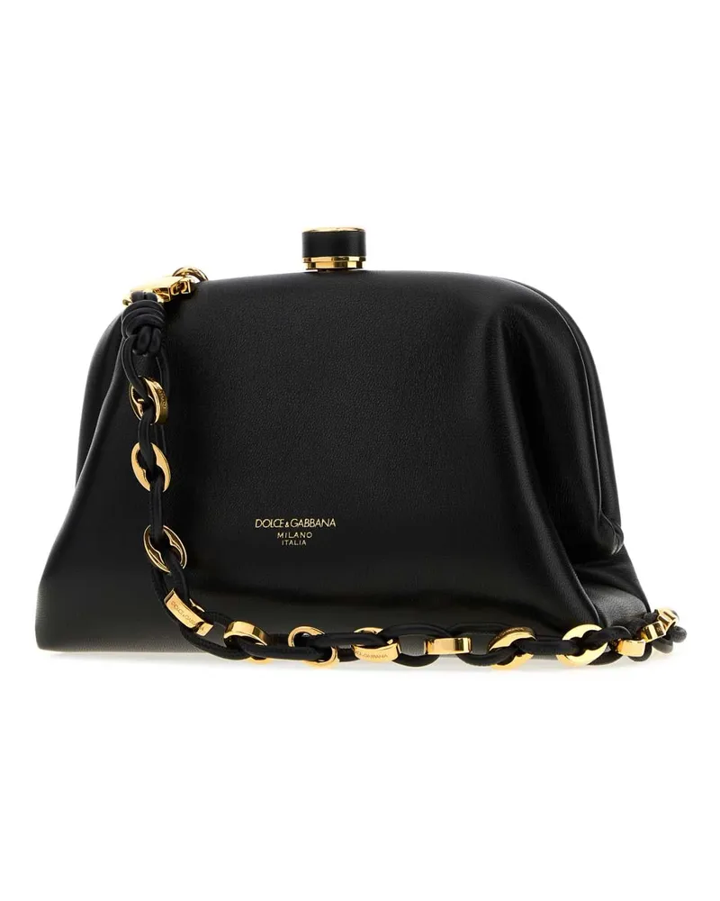 Dolce & Gabbana Leather Clutch — Black Black