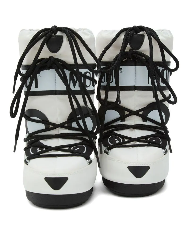 Moon Boot Kids Boots Icon White Polyester White