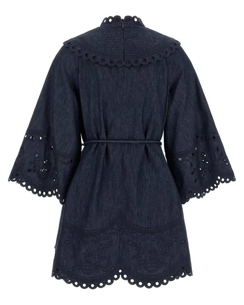 Zimmermann Mahon Dress — indigo Indigo