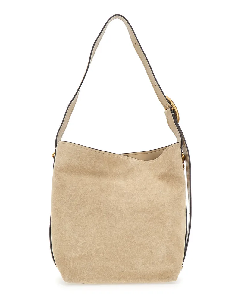 Michael Kors Women's Shoulder Bag Nolita Beige Suede Cow Leather Beige