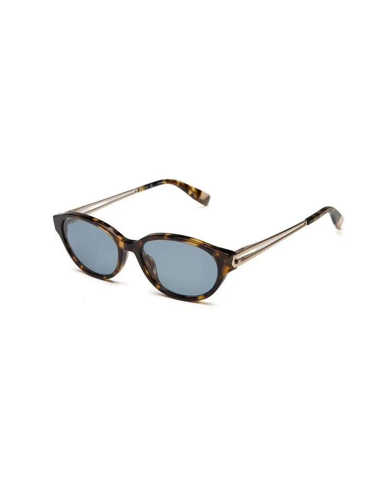 Furla Women's Sunglasses Glossy Black Combined Eyewear Brown