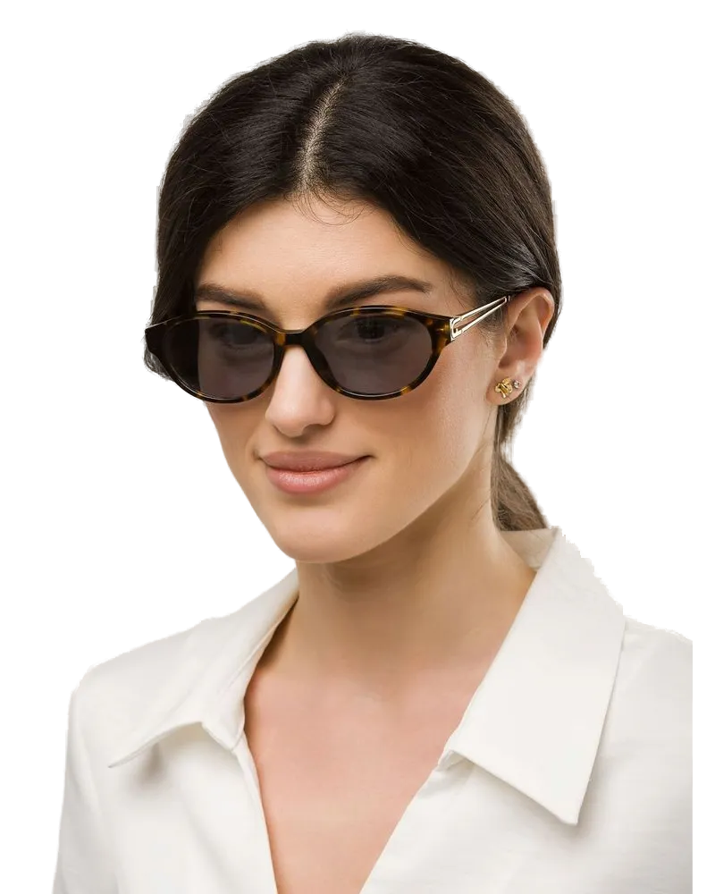Furla SFUB31 Tortoiseshell Acetate Sunglasses — Brown Brown