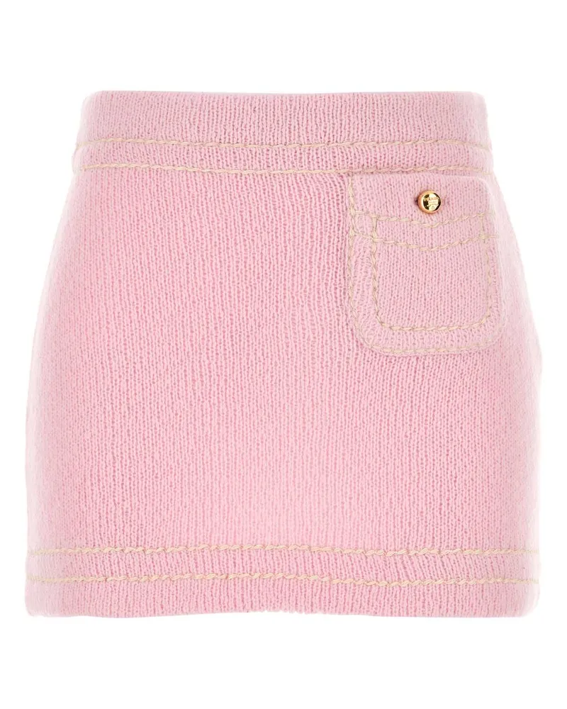 Prada Cashmere Mini Skirt — Pink Pink