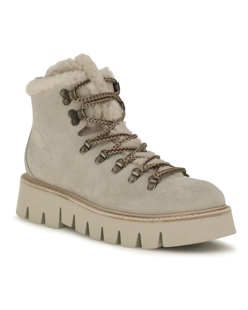 Pedro Garcia Women's Salama Lace-Up Ankle Boots Nacre Castoro Beige