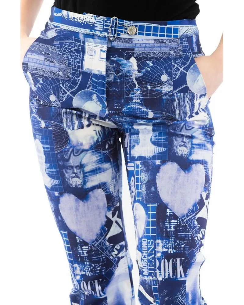 Moschino Women's Multicolor Cotton Casual Pants Multicolor