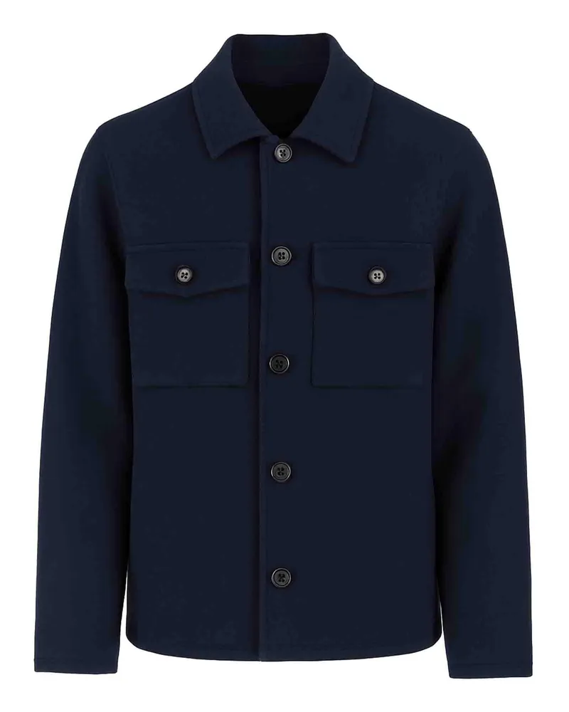 Jacob Cohën Men's Navy Blue Jacket Sheeps Wool Sheep's Navy
