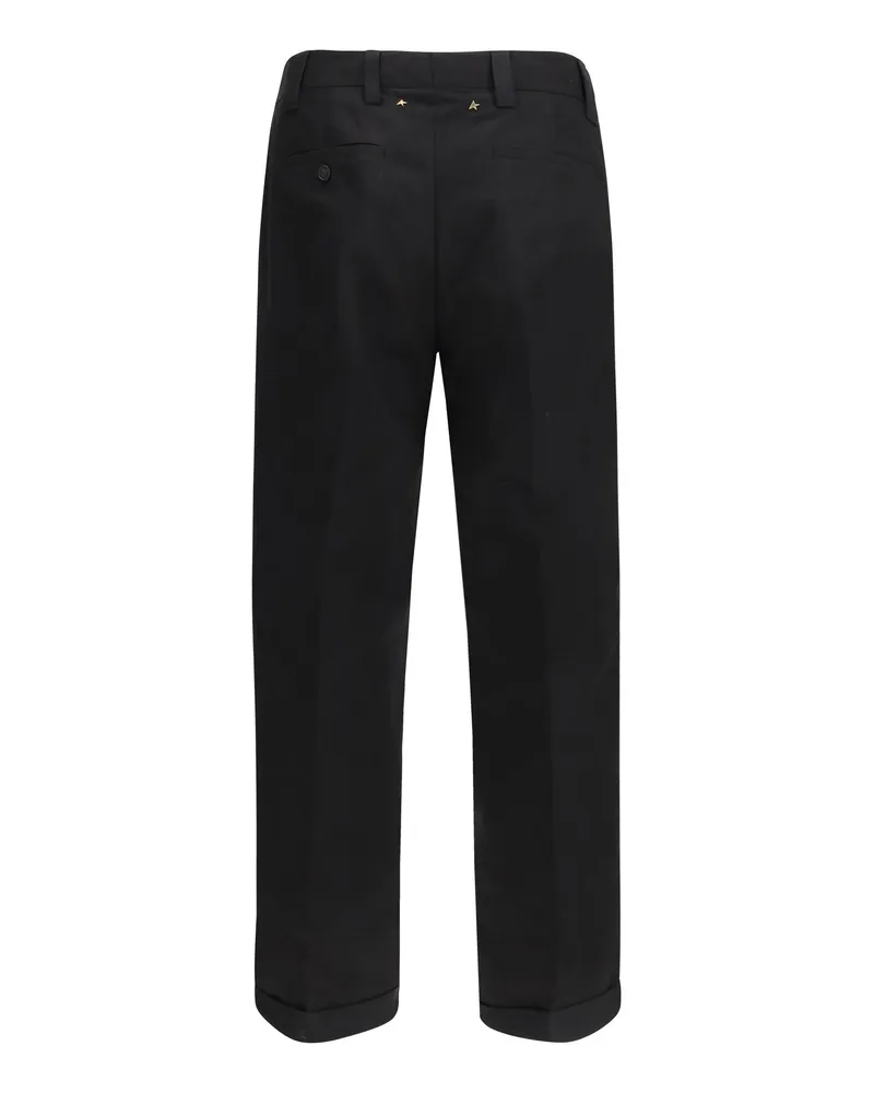 Golden Goose Men's Chino Pants Black Cotton; Polyester Trousers Black