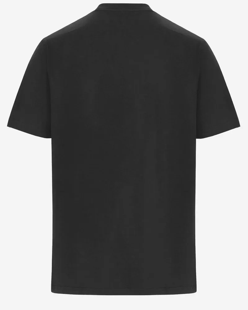 Kitsuné Men's T-Shirt Cotton Black Organic T-Shirts And Polos Black