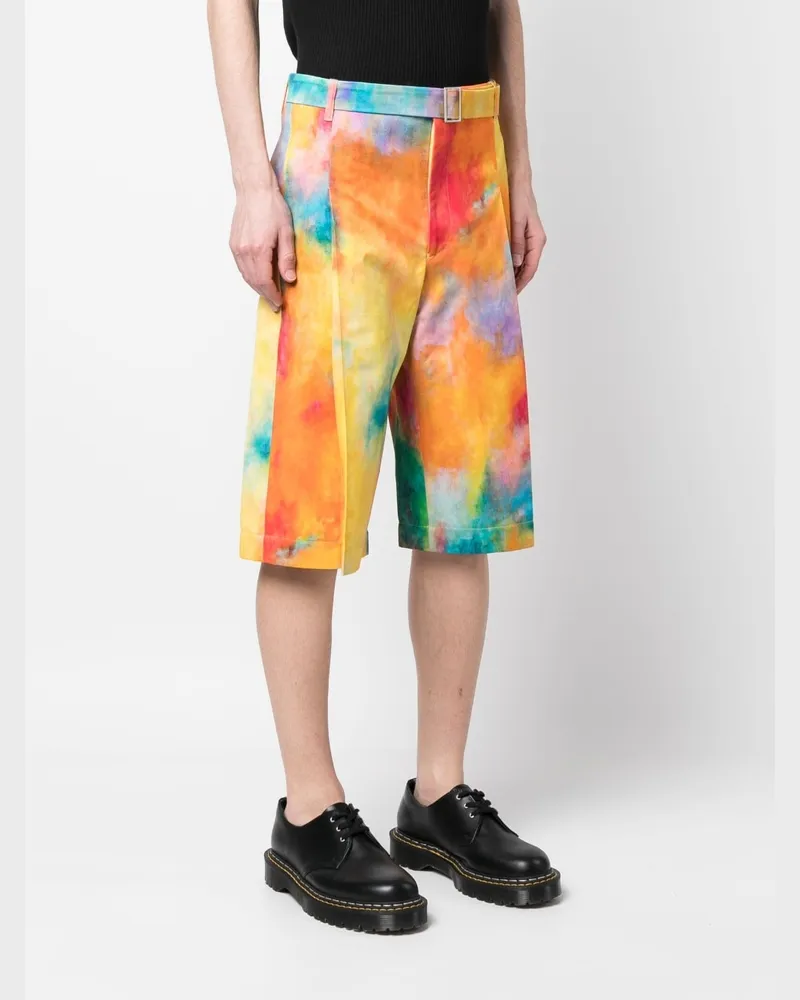 Études Studio Tie-Dye Cotton Shorts — Orange Orange