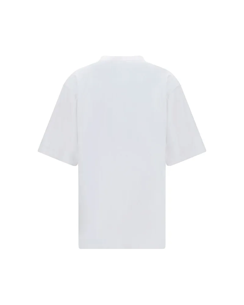 Alexander Wang Logo-Print Cotton T-Shirt — White White