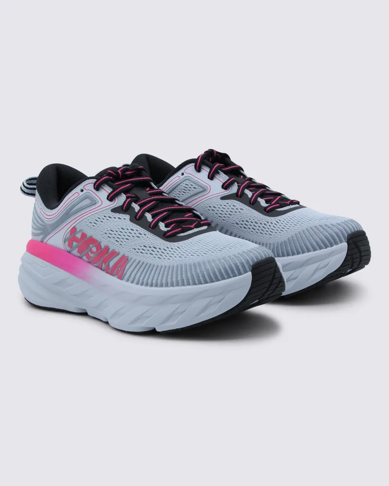HOKA ONE ONE Women's Hoka One Sneakers Mineral-Rhubarb _ Cover Tex Sole El Gray