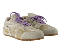 Women's Multicolor Patchwork Calfskin Sneaker
