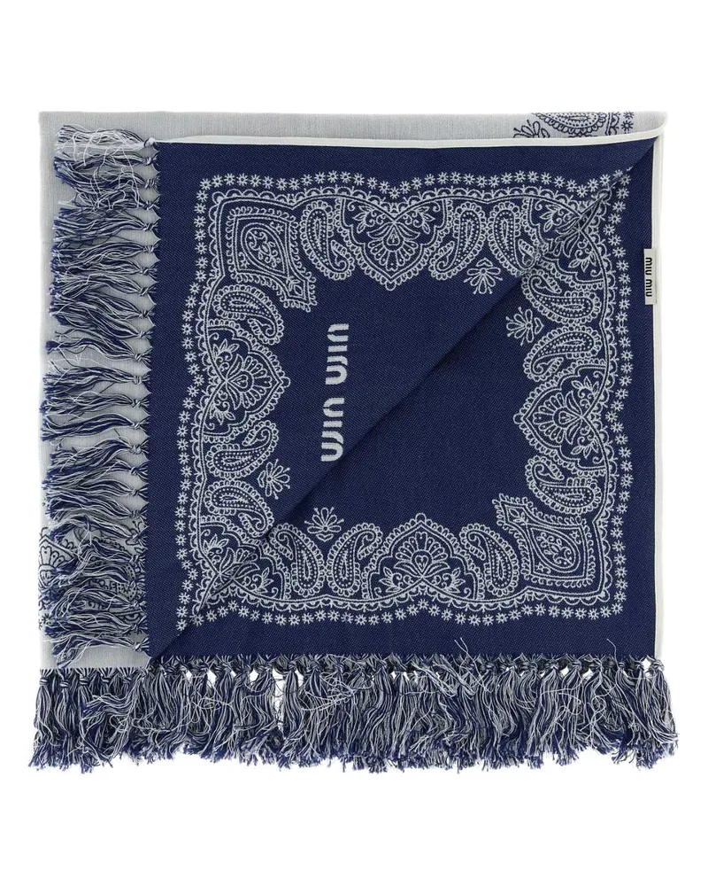 Miu Miu Mare Scarf — White White