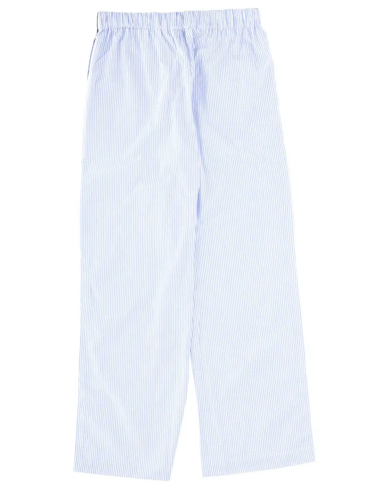 SPORTY & RICH 100% Cotton Pajama Pants — Blue Blue