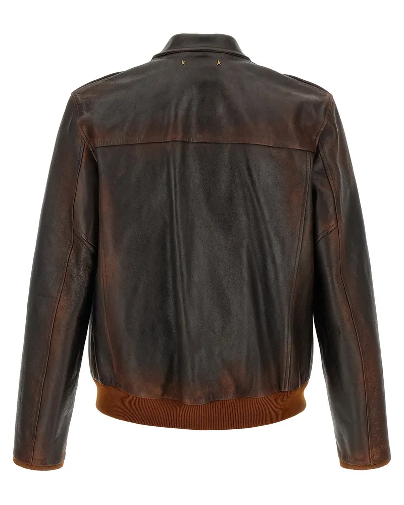 Golden Goose Journey Bomber Jacket — Brown Brown