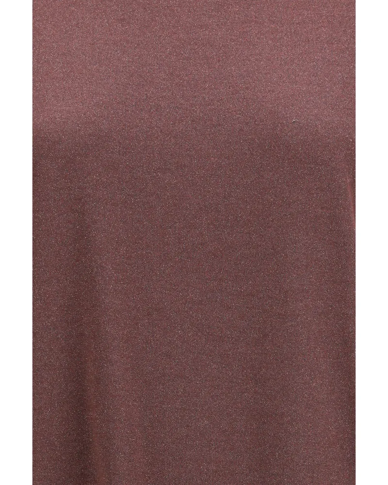 Brunello Cucinelli Women's Cashmere T-Shirt Rhubarb Nylon T-Shirts & Jerseys Rhubarb