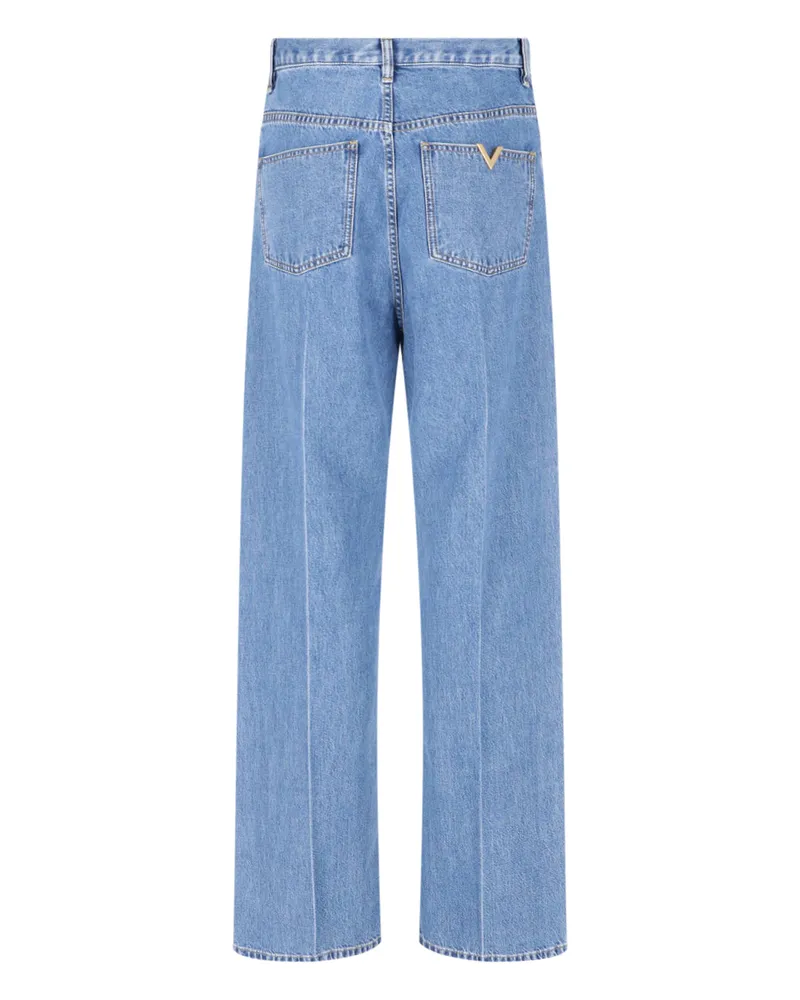 Valentino Garavani Men's Jeans Blue Cotton Blue