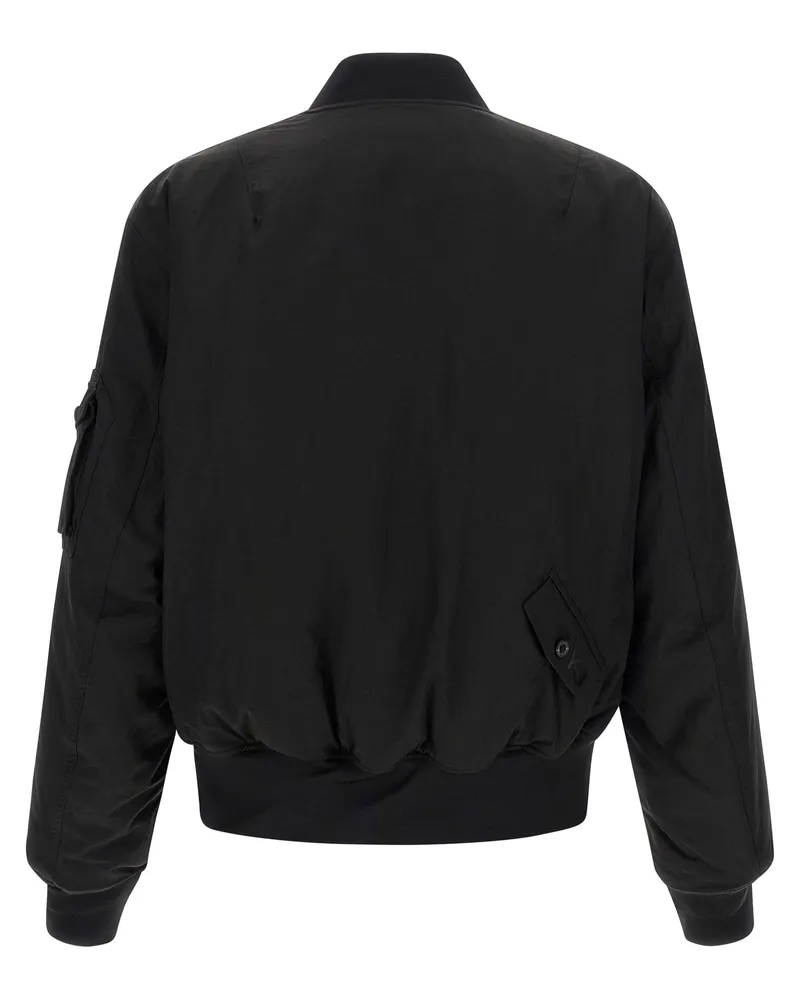 Y-3 Men's Black Polyamide Bomber Clothing Black