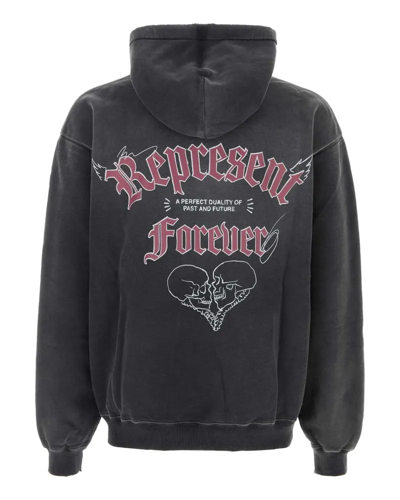 REPRESENT Men's Slate Cotton Sweatshirt Washedblack Exterior: Felpe Sweater Black