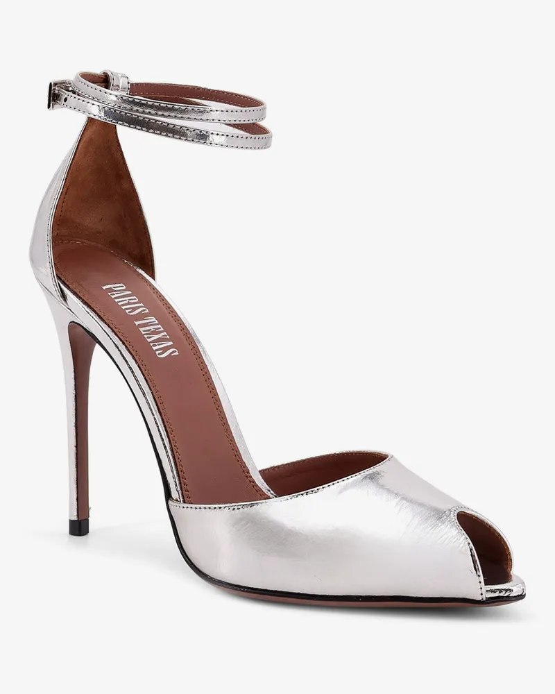 Paris Texas Women's Laminated Leather Sandals Silver Silver