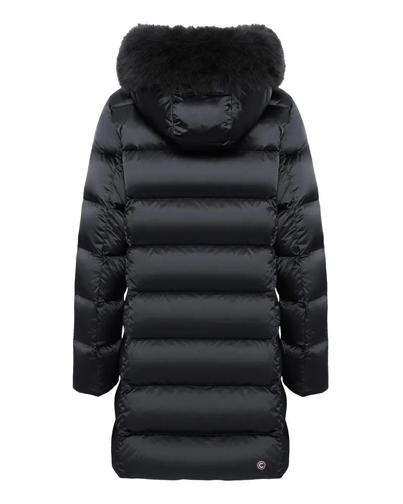 Colmar Women's Puffer Jacket With Detachable Faux-Fur Trim Black Black