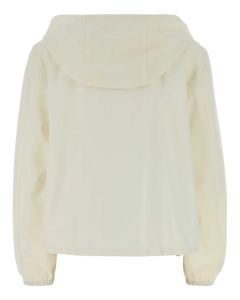 Herno Women's Reversibile Jacket White Polyester Wool Elastane White