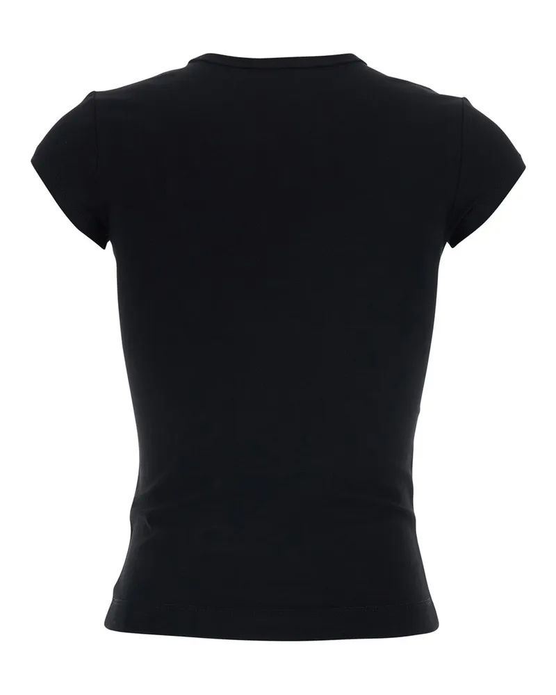 Diesel Women's T-Shirt Angie Black Cotton T-Shirts & Jerseys Black