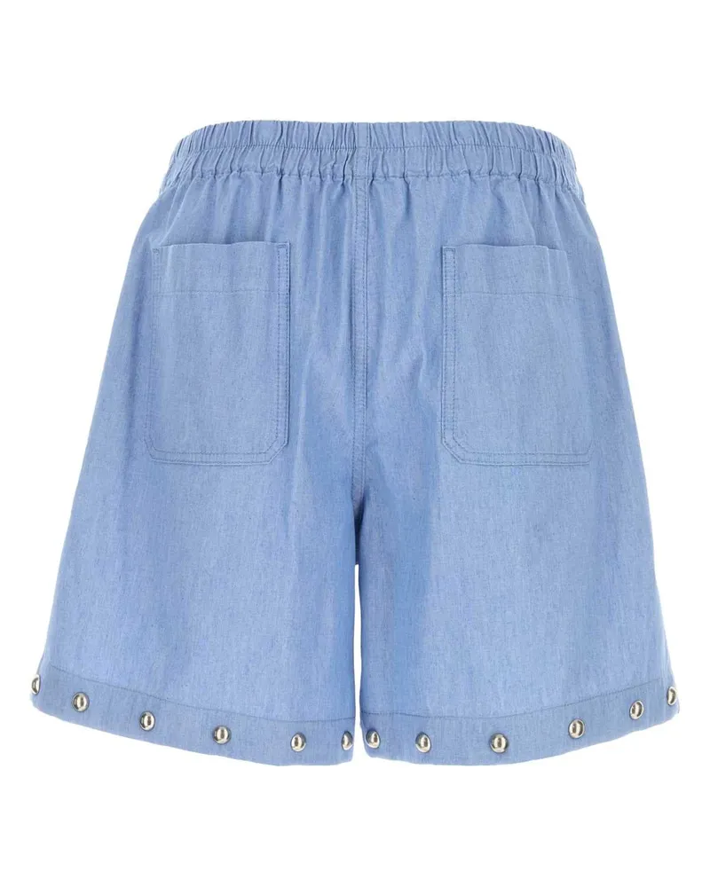 Valentino Garavani 7v3dd04iay3 508 Denimblulavchiaro Exterior: Cotton Bermuda Short Blue