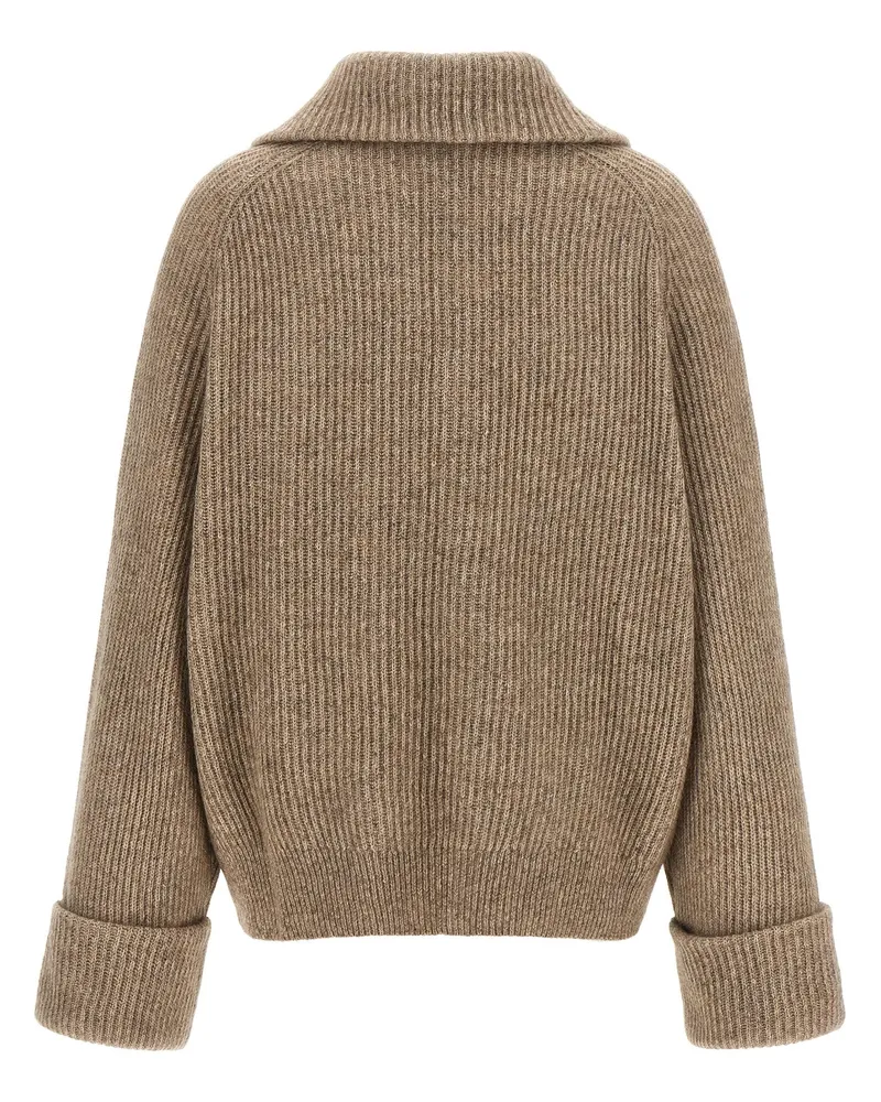 Brunello Cucinelli Sparkling Cardigan — Beige Beige