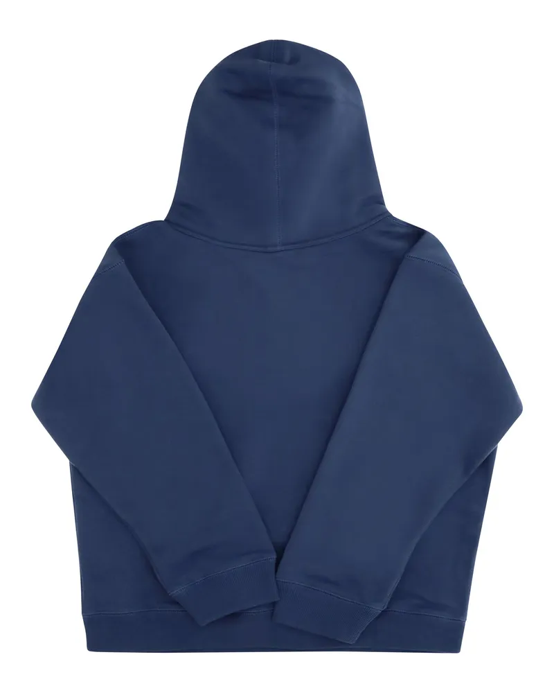 Gucci Cotton Hooded Sweatshirt With Print For Boy Brilliant Petroleum Sweatshirts Sweater Navy