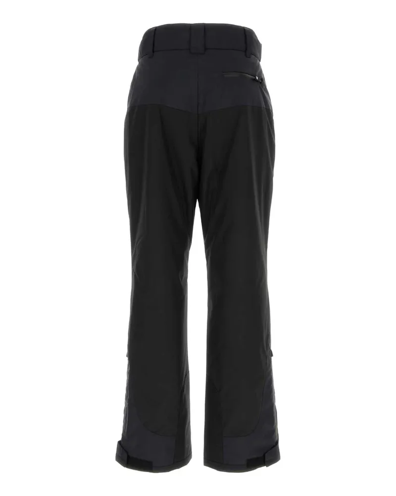 Palm Angels Men's Black Polyester Ski Pant Blackwhite Pantaloni Trousers Black