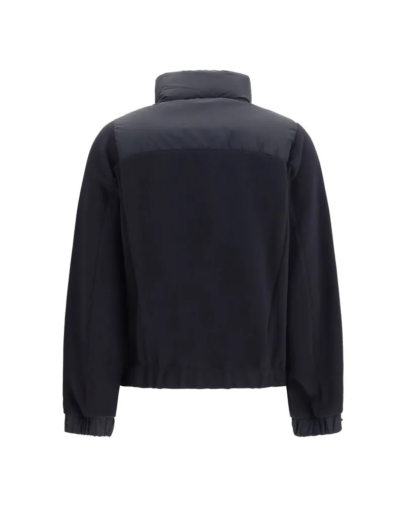 Moncler Polartec Padded Down Jacket — Black Black