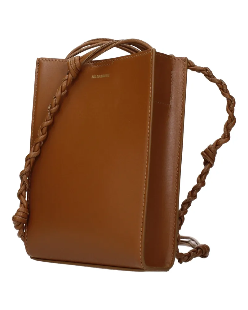 Jil Sander Women's Brown Leather Crossbody Bag Brown